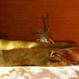 Massive brass deer