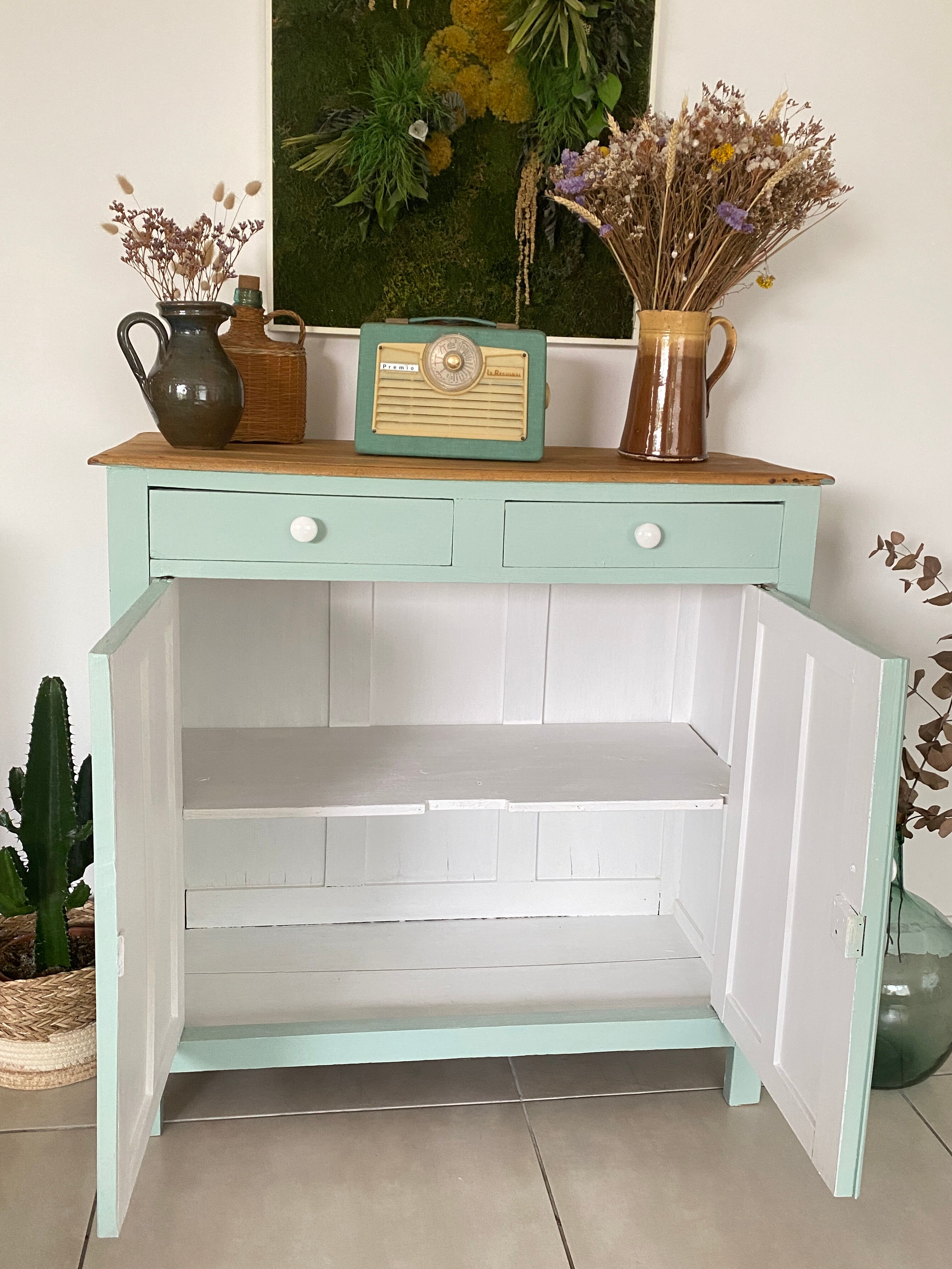 Parisian buffet green mint