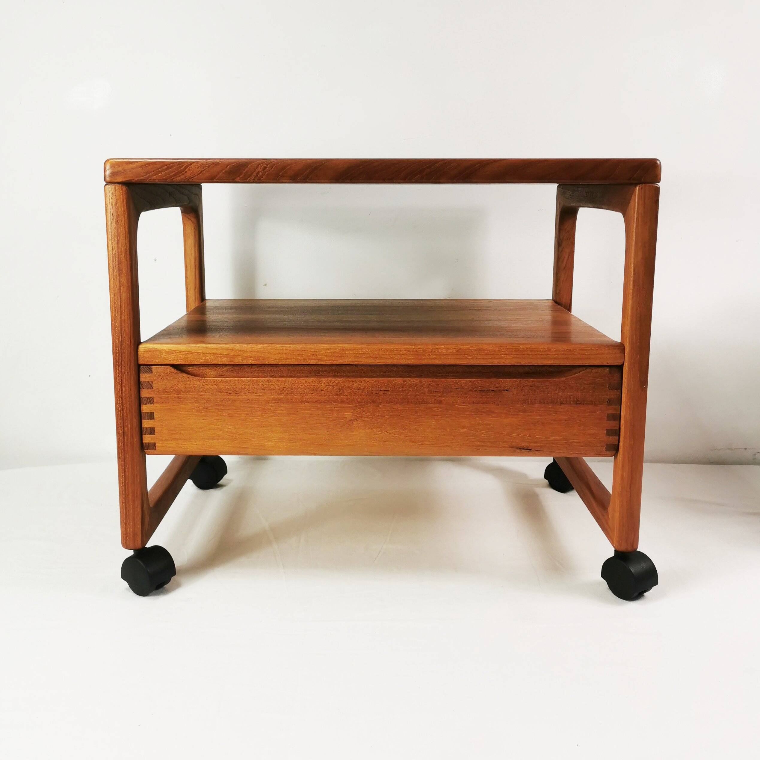 Side table, teak bar, Mid Century, BR Mobler, designed by Peter Brink, Denm
