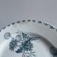 Set of 10 flat plates Terre de Fer XIXth, "Madrid"