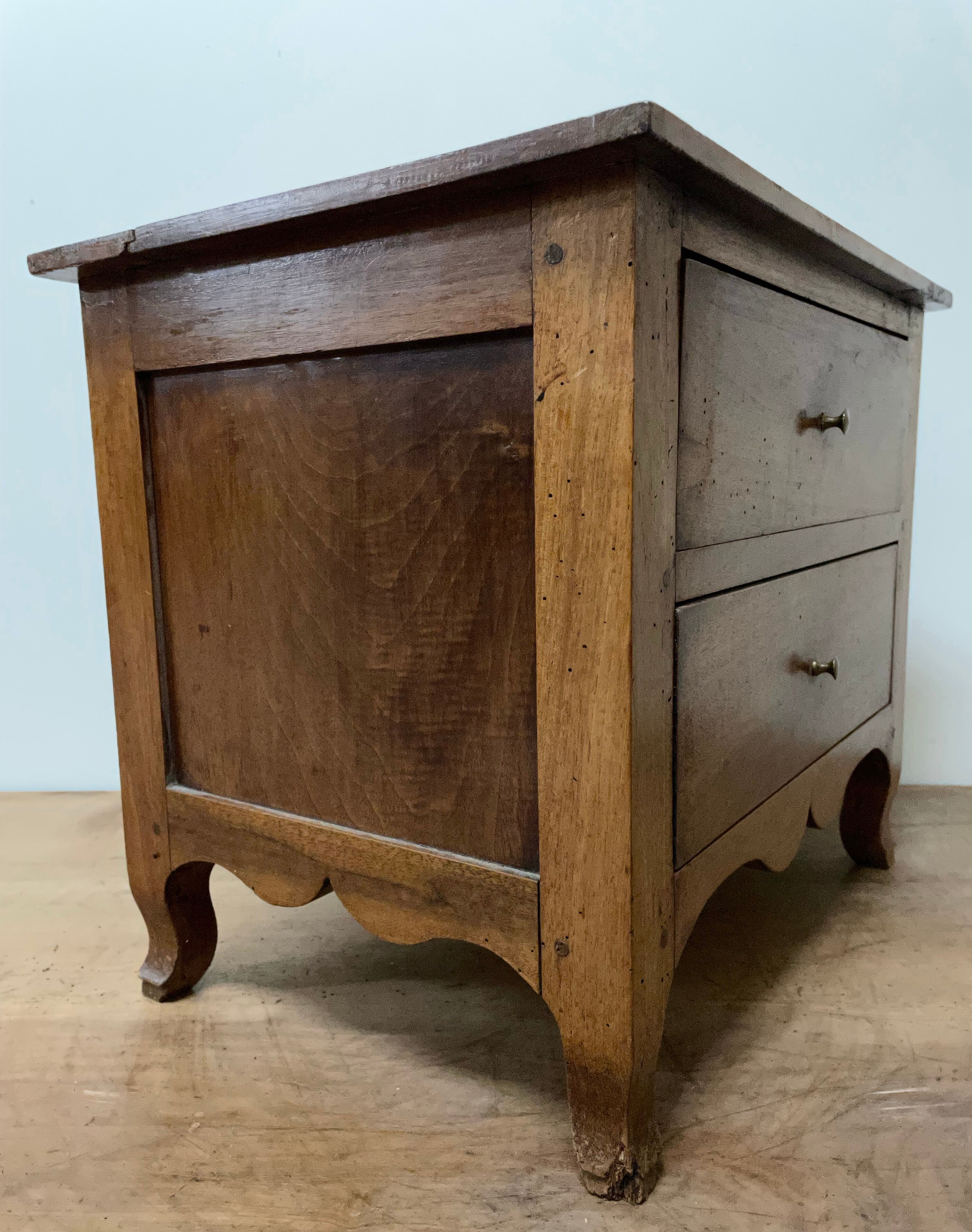 Low walnut cabinet