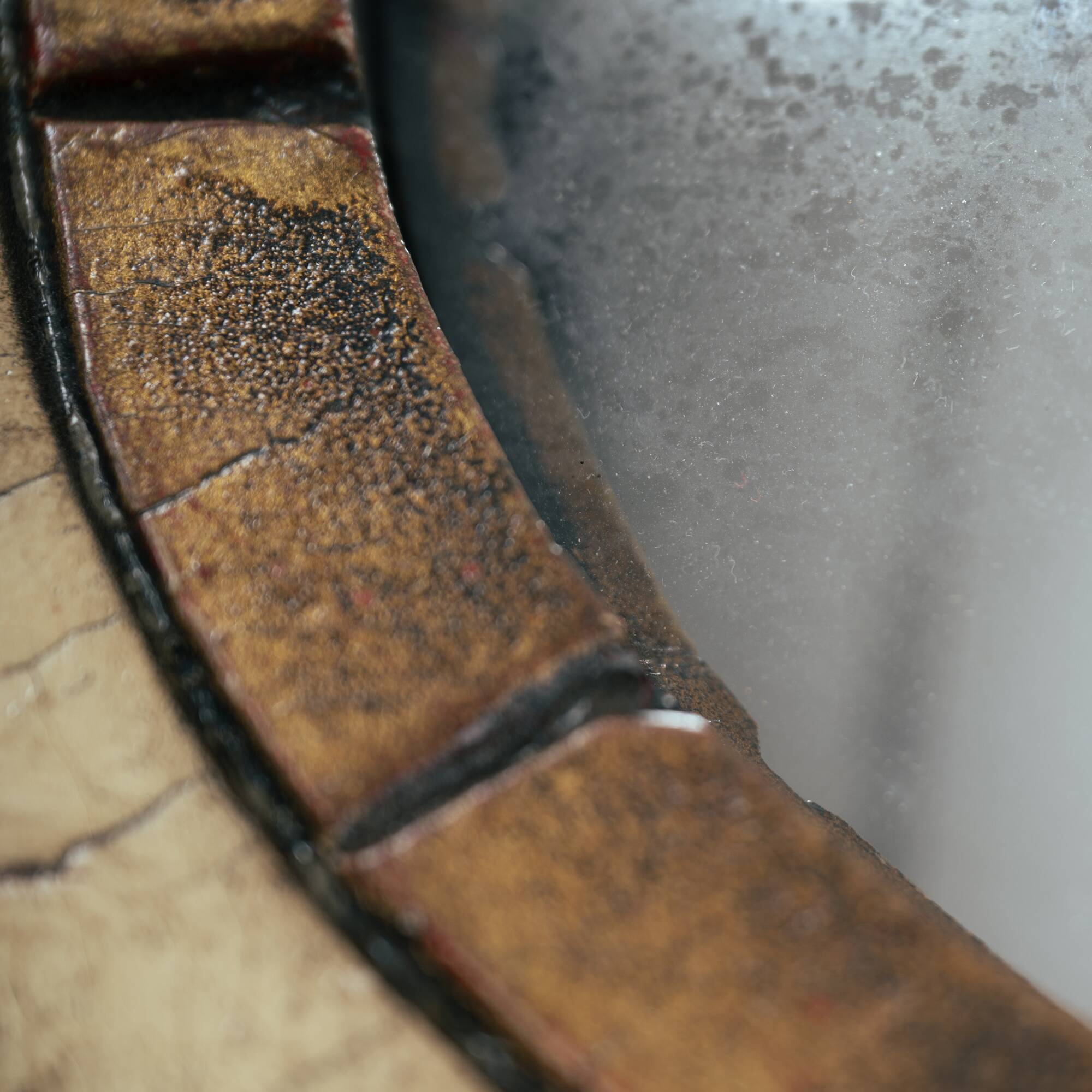 Spanish Zodiac Sunburst Mirror with Sculpted Red Giltwood Frame, Arnolfini, 1950s