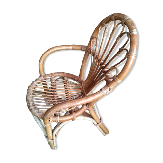 Fauteuil rotin enfant