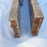 Antique French wood carved pediment vintage wood carving castle decor