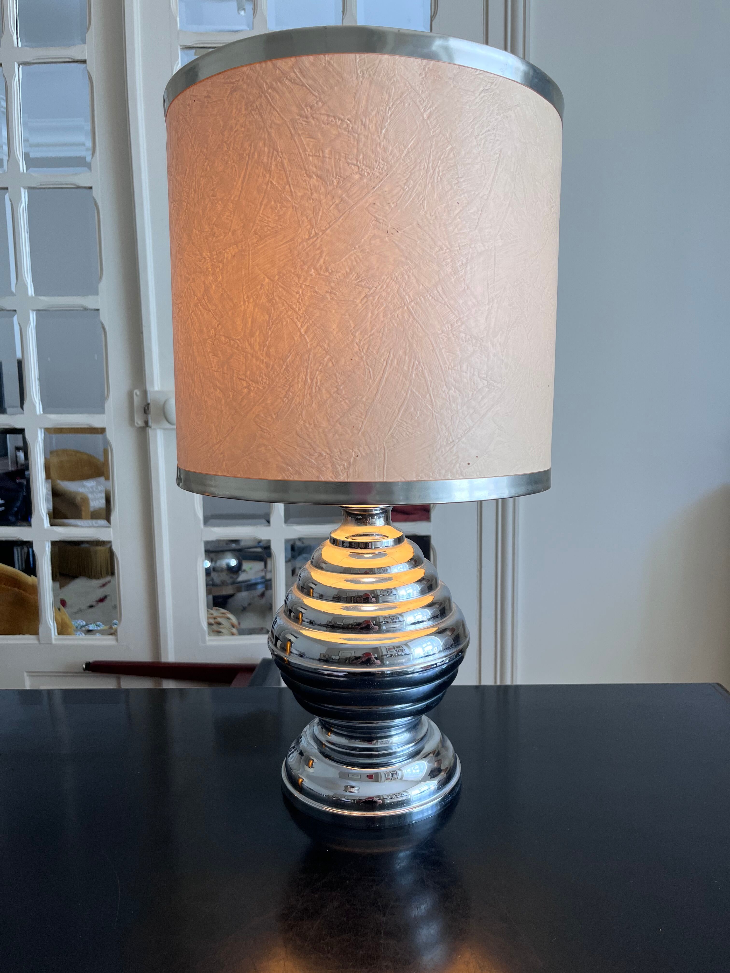 Lamp in chrome metal 70s