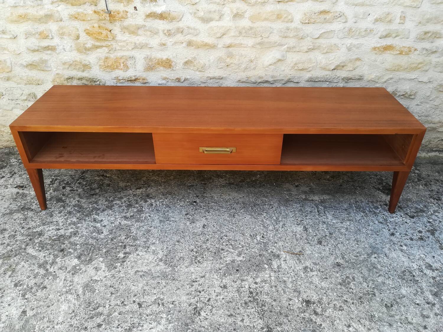 Low teak sideboard