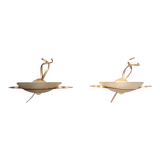Pair of 70s wall lamps by malka