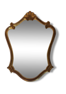 Gold wood mirror