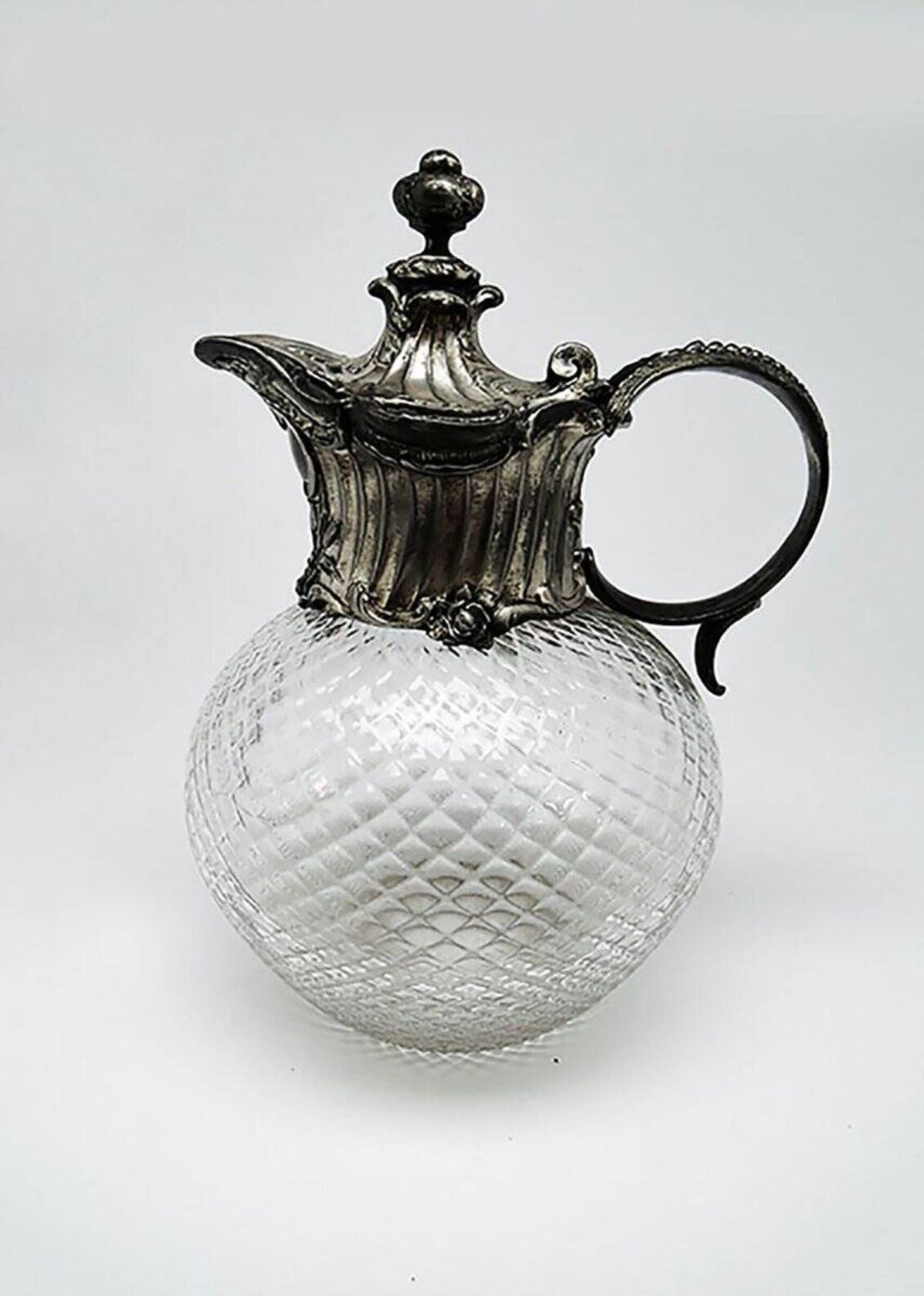 20th century Art Nouveau wine jug from WMF, Germany, 1890s