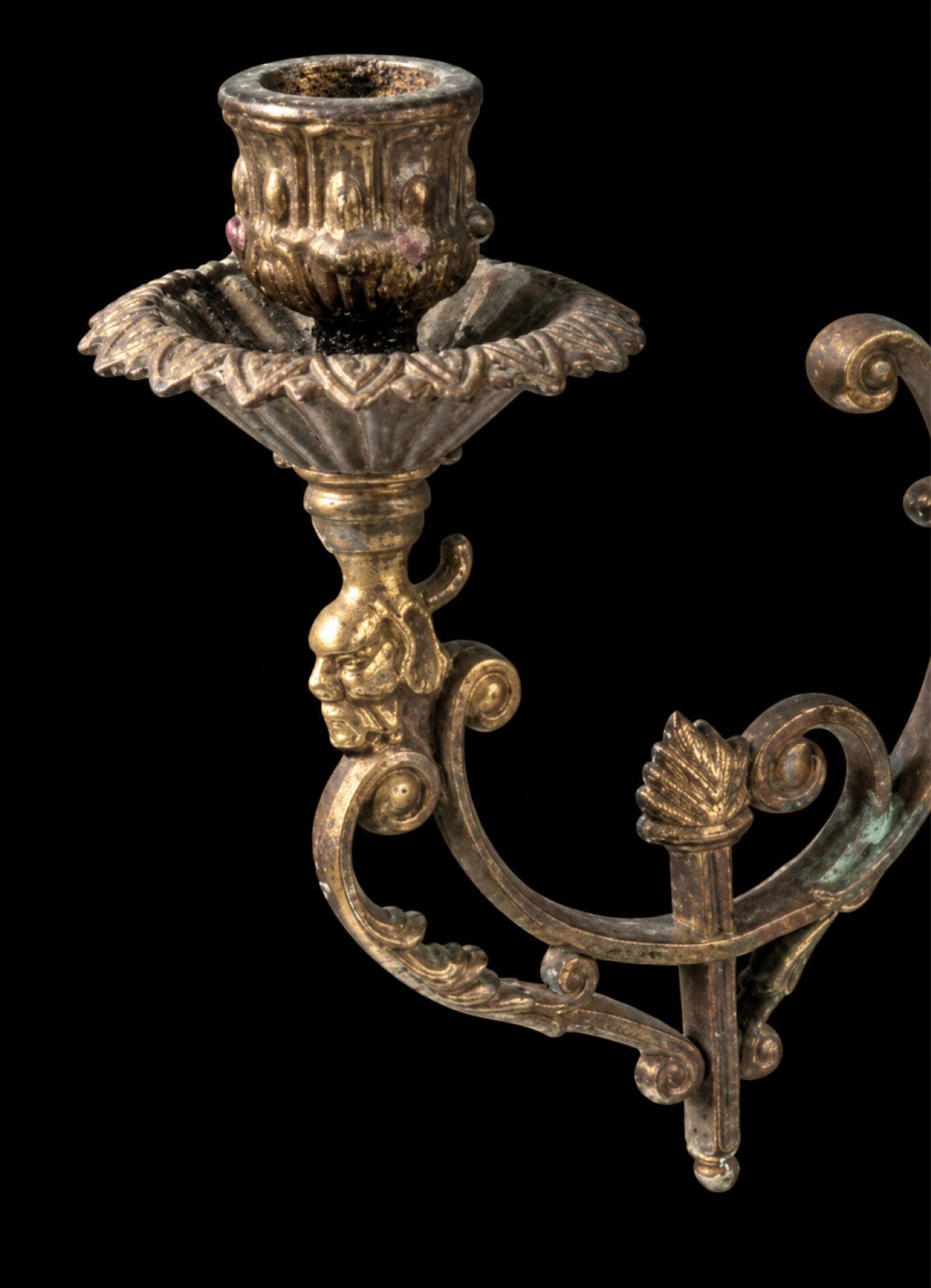 Antique candelabrum with 4 lights – 19th century neo-Renaissance style