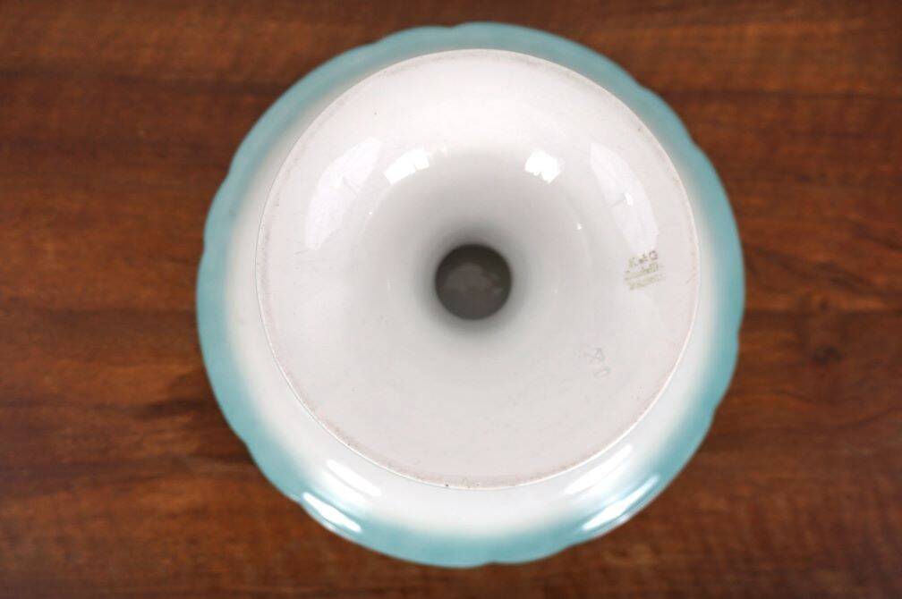 Old Keller and Guérin Luneville fruit bowl with floral decoration