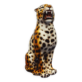 Leopard Statue Ceramic