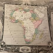 Old illustrated map of Africa