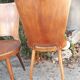 Série de 3 chaises Baumann modèle Dove vintage
