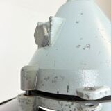 Aluminium and enameled bomb proof pendant lamp 70s