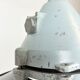 Aluminium and enameled bomb proof pendant lamp 70s
