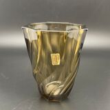 Black Arques crystal vase