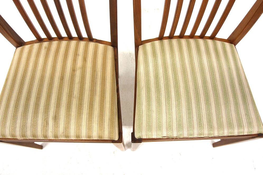Set de 10 chaises scandinave en noyer, Suède, 1960