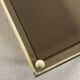 Golden brass coffee table