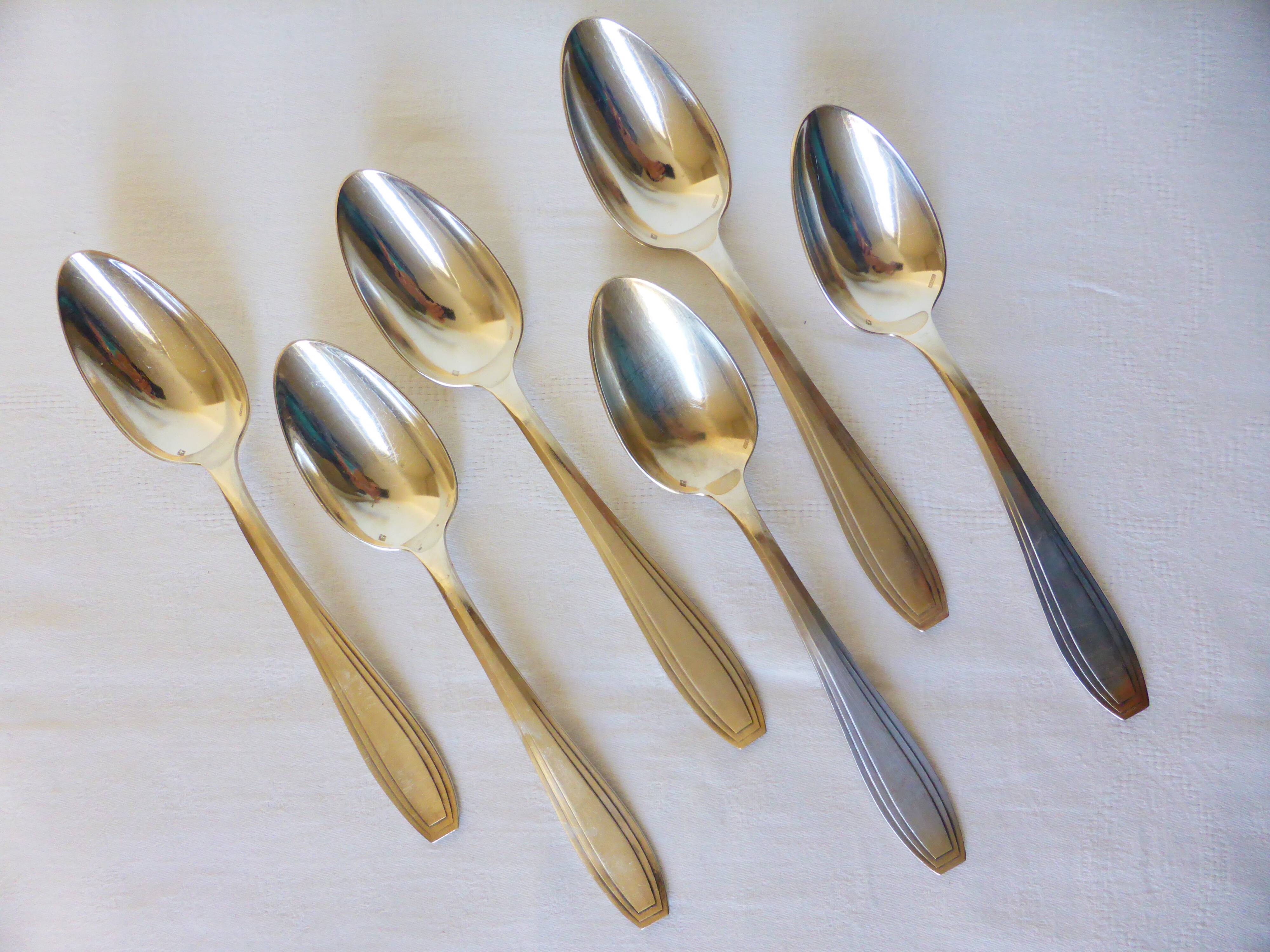 6 Apollo Art Deco style tablespoons 2106237