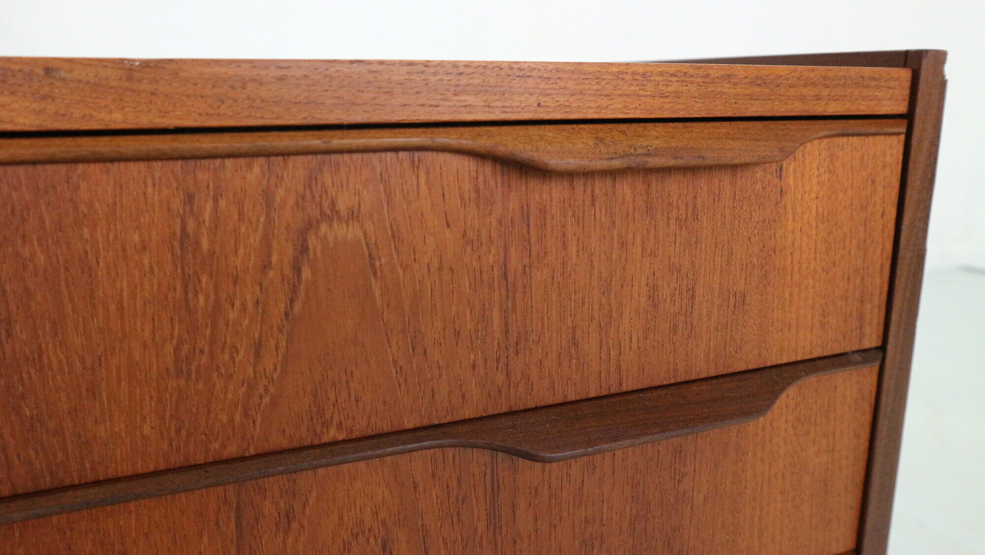 Scandinavian modern teak chest of drawers, small cabinet 1960 denmark