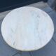 Table basse de style Louis XV laiton marbre de carare