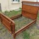 Lit art nouveau 1910 bois vintage