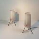 Paire de lampes tripodes vintage, 1960s