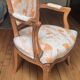 Fauteuil style Louis XV  tissu  original