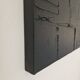 Minimalist monochrome abstract painting in black