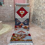 Contemporary Kilim Rug - Taznakht Kilim runner - runner - Unique runner rug - Berber rug