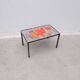 Table basse de robert et jean cloutier en pierre de lave émaillé, 1960
