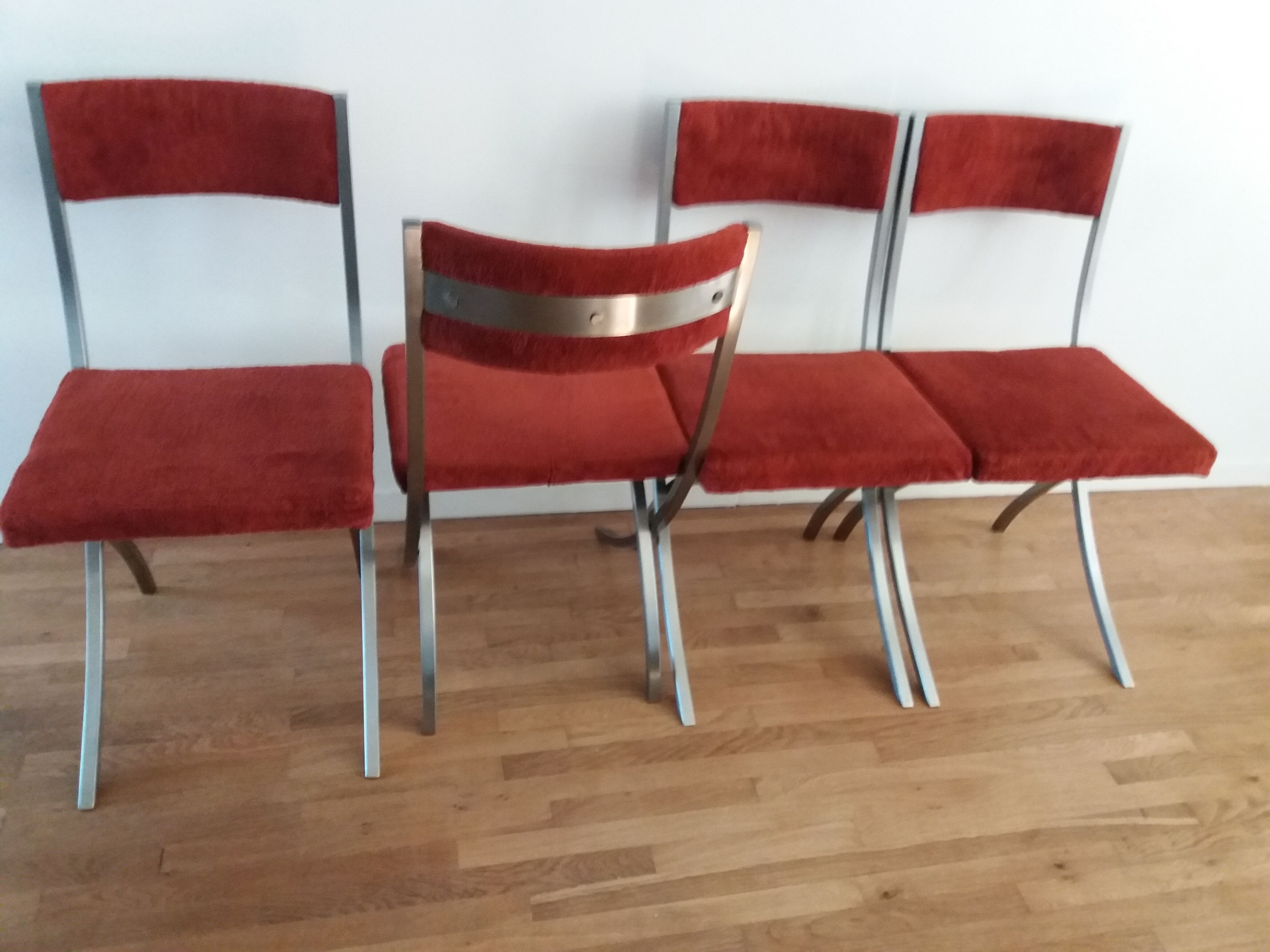 Suite of four chairs from the 80s