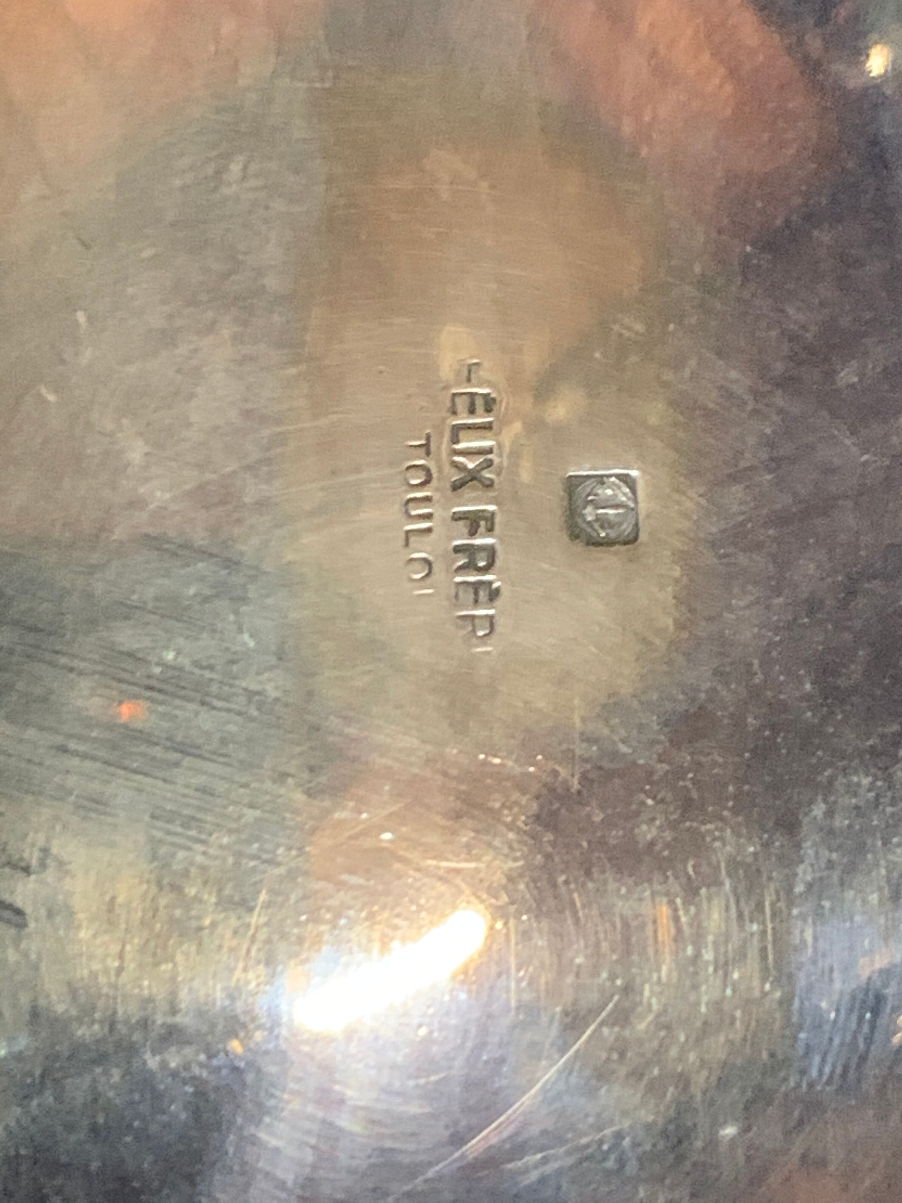 Silver metal tea service