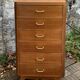 Vintage chest of drawers with compass feet 1960 H112