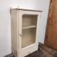 Wall-mounted cabinet with glazed pharmacy in vintage wood
