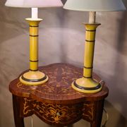 Pair of bedside lamps, signed Chaumette ceramic