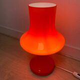 Lampe de bureau en verre opalin par stefan tabery, 1970s