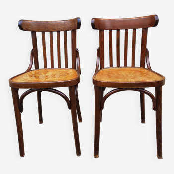 Pair of old bistro chairs