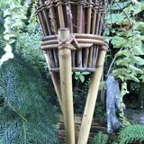 Rattan plant holder