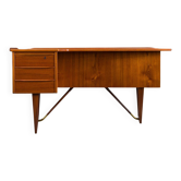 Mid-century boomerang desk in teak by Peter Løvig Nielsen, Denmark, 1960s