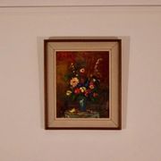 Original Oil on Canvas – “Still Life Vase” – Framed 45 × 54 cm