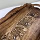 Vintage decorative wooden plateau – elephant frieze