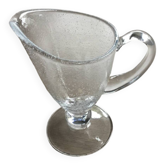 Carafe artisanale en verre soufflé