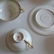 Service à thé ou à café porcelaine de Limoges A. Giraud & Brousseau 1940