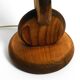 Grande lampe de table rare et magnifique des années 1960 par Temde en bois de pin.