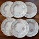set of 6 flat plates English earthenware Johnson Brothers "Lynton"