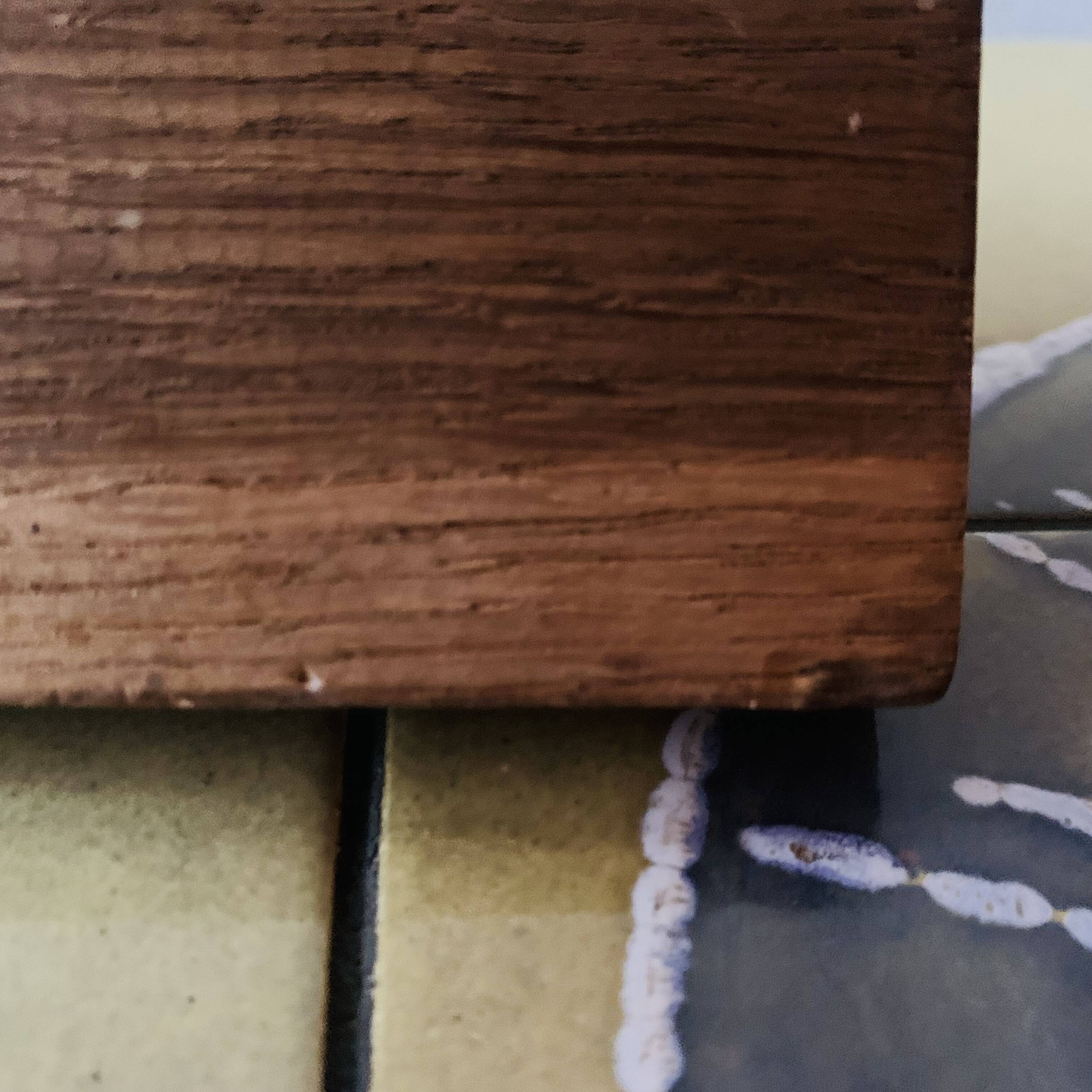 Vintage wooden wall coat rack - triple hook