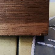 Vintage wooden wall coat rack - triple hook