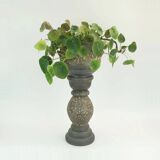 rare large jopeko PLANT STAND plant pot with base fat lava ceramic 1970s